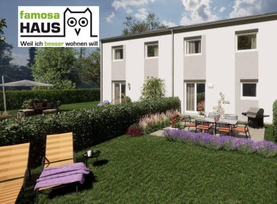 Wohnbaugeförderte Doppelhaushälfte mit 92m² Wohnnutzfläche und Eigengarten samt 2 Parkplätzen