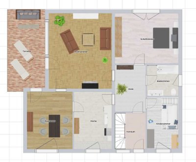 Erdgeschosswohnung 108 m2