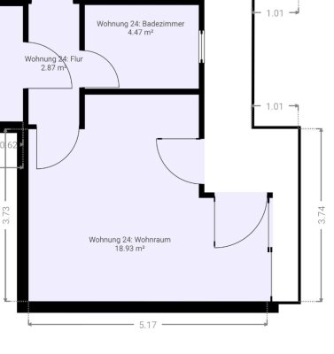 Zentral gelegenes 1-Zimmer-Appartement mit Wintergarten und Dachterrasse