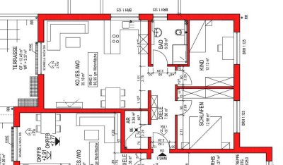 1060 € - 83 m² - 3.0 Zi.