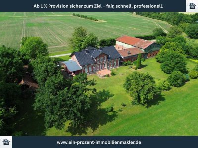 Charmanter Resthof mit Scheunen auf großzügigem Grundstück in ruhiger Alleinlage in Steinfeld
