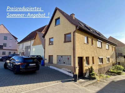 *** renovierungs-bedürftiges 2 bis 3-Familienhaus mit viel Wohnraum, Garage u. 2 Stellplätze ... ***
