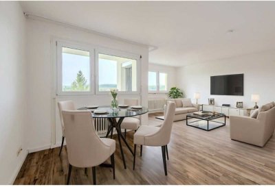 Modernisierte 3-Zimmer Wohnung in Ötlingen mit Einbauküche und Ausblick