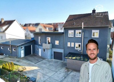 Wohntraum und Werkstatt in einem – Stilvolles Haus mit großzügiger Arbeitsfläche in Gerchsheim
