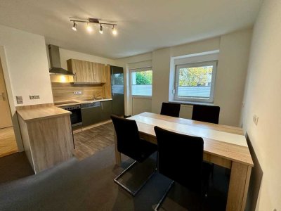 Helle 2-Zimmer-Wohnung mit Terrasse, Garten & Stellplatz - voll möbliert in Würzburg-Zellerau