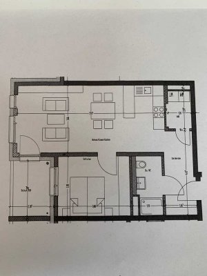 Exklusive, neuwertige 2-Zimmer-Wohnung mit Balkon und EBK in Darmstadt