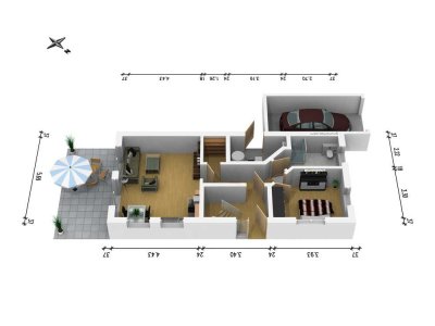 Exklusive 2-Zimmer-Erdgeschosswohnung mit gehobener Innenausstattung mit Balkon und EBK in Heidesee