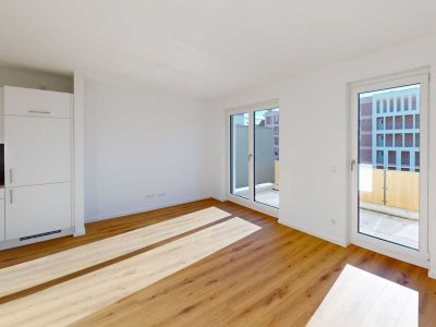 Ideal für Singles oder Paare: 2-Zimmer-Neubauwohnung mit EBK und Südbalkon/Südterrasse
