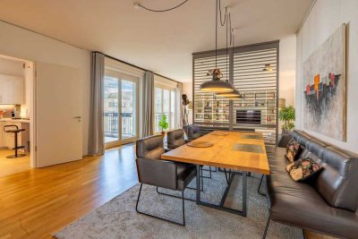 Wunderschöne Neubauwohnung in bester Mitte Lage mit Aufzug, Balkon und TG Stellplatz