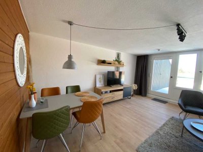 :::Tolle Gelegenheit - 2-Zi.-Whg. in erster Häuserreihe mit freier Sicht ins Rheintal:::