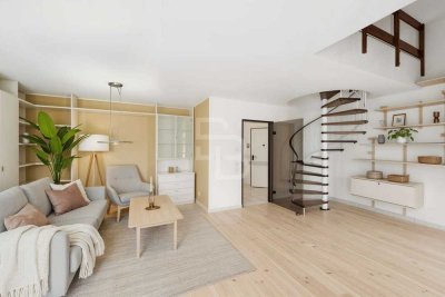 Leere Maisonette: Klima, 2 Balkone & Doppelgarage!