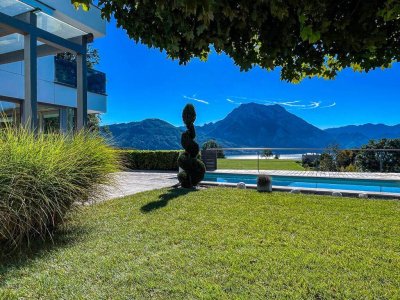 ...wo der Blick zum Erlebnis wird, Panorama-Villa über dem Traunsee – Stil, Raum &amp; Aussicht