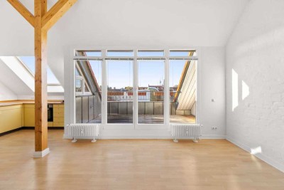 Überragend schöne Dachgeschoss-Wohnung im Gründerzeit-Altbau / mitten im beliebten Winsviertel