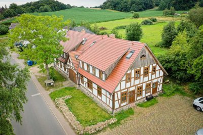 ländliche Maisonettewohnung über 3 Etagen im Fachwerkhaus