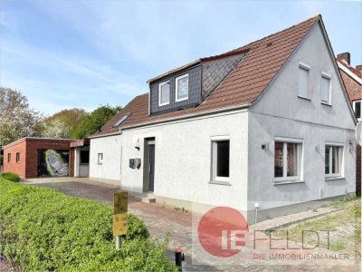 Wohnhaus + Garage | 2 Wohnungen für Familie, WG, Wohnen/Arbeit, Vermietung oder Einfamlienhaus-Umbau