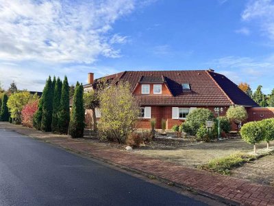 Familienfreundliche Doppelhaushälfte mit Garten, Teich und Kamin – ruhig wohnen in Landesbergen