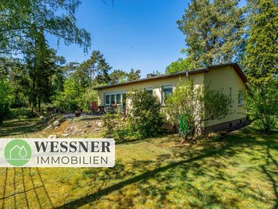 Direkt am Wald: Bungalow mit Keller, Terrasse und großem, ruhigem Garten in Seeburg!