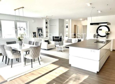 Luxuriöse Penthousewohnung im Grünen mit 3 Zimmern * Terrasse * Aufzug * E-Ladestation
