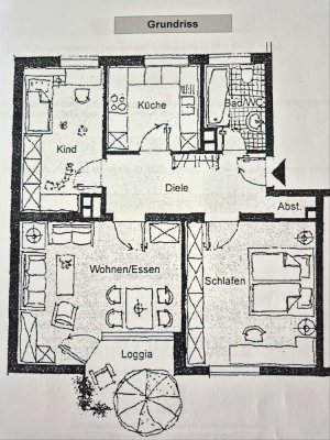 Geschmackvolle 3-Zimmer-Wohnung mit Balkon und EBK in Erding
