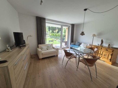 Nachmieter gesucht für geschmackvolle 2-Zi-Erdgeschosswohnung mit Terrasse und Garten