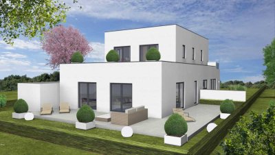 Eigentumswohnung in einer weißen Villa mit 2 Wohneinheiten, Stadt-Mitte, 1a-Lage, Südlage