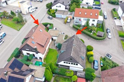 **Einfamilienhaus und Zweifamilienhaus auf einem Grundstück in Böblingen-Dagersheim**
