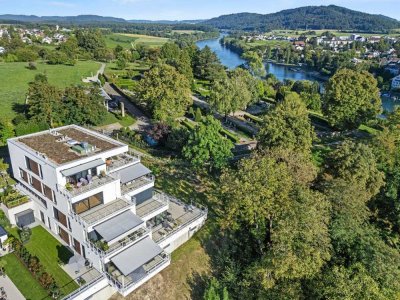 Rheinterrassen-Highlight - Hochwertiger Ausbau, Premium-Küche, Terrasse und Garten!