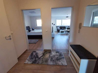 Stilvolle, modernisierte 1,5-Zimmer-Wohnung mit Einbauküche in Monheim