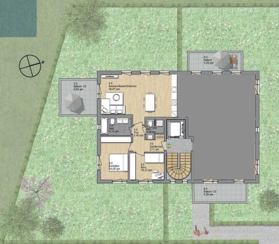 Neuwertige 3-Zimmer-Wohnung mit Schönem Blick in Candis Viertel – ab 1. Sep. verfügbar
