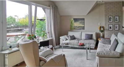 Großzügige 3,5 -Zimmer-Wohnung mit separatem Büro und Dachterrasse