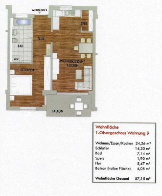 Moderne 2-Zimmer-Wohnung mit Balkon und hochwertiger Ausstattung