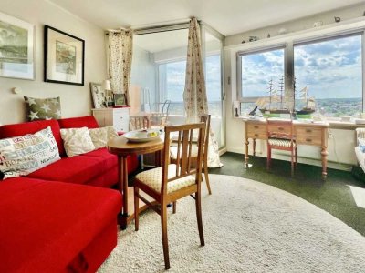 WIKINGTURM: 1-Zimmer Wohnung mit Schleiblick und Loggia