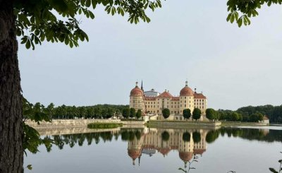 Vollständig renovierte 2-Raum-Wohnung mit Balkon, Keller und Einbauküche in Moritzburg