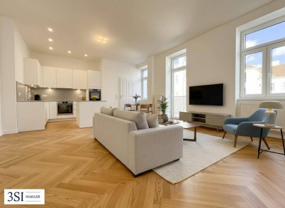 Altbau trifft Design – Traumhafte 3-Zimmer-Wohnung frisch saniert mit hofseitigem Balkon