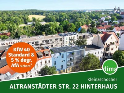Moderne DG-Maisonette nähe Volkspark mit Süd-Balkon, 2 Bädern, Aufzug, Garage u.v.m.