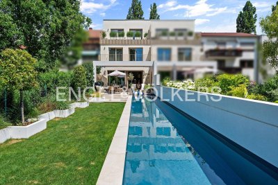 Moderne Doppelhaushälfte mit Pool, Sauna und großzügigem Raumkonzept