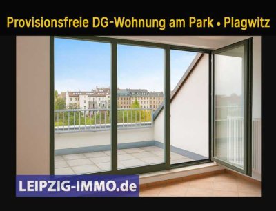 Provisionsfreie und vermietete Dachgeschosswohnung am Park ** 2 Zimmer  ** Südterrasse