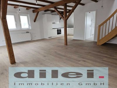 **Mönsheim - Exklusive 2-Zimmer-Maisonette-DG-Wohnung - Kernsaniert**
