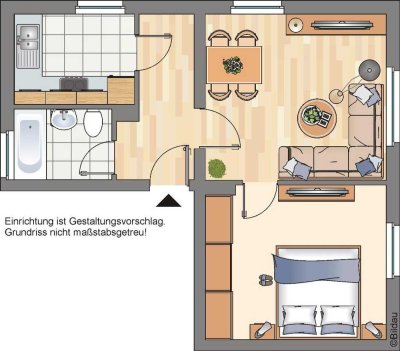 2-Zimmer-Wohnung in Recklinghausen Süd