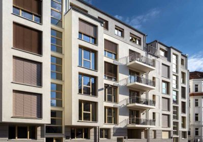 Wunderschöner Neubau in der Südvorstadt - 4-Zimmerwohnung im 2.OG mit Balkon !