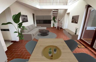 Provisionsfreie lichtdurchflutete Masionettewohnung