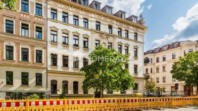 Historischer Altbau mit Flair: 4-Zimmer-Wohnung mit Balkon in bester Lage von Reudnitz