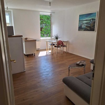 Limited for 3 months: Zentrale, helle, möblierte 2-Zi.-Whg mit EBK - Befristet auf ca. 3 Monate