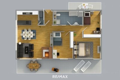 Wohnen mit Atmosphäre, Stil und Licht – Penthousewohnung mit Kachelofen und Ausblick!