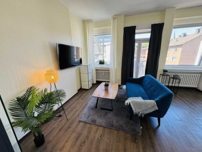 *City-Apartment* 3 Zimmer-Wohnung mit Balkon möbliert inkl. W-Lan & TV & Strom