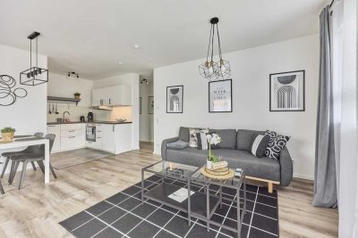 Vollmöblierte 3-Zimmer-Wohnung in Bruchsal – Neubau 2022, Balkon & Tiefgarage