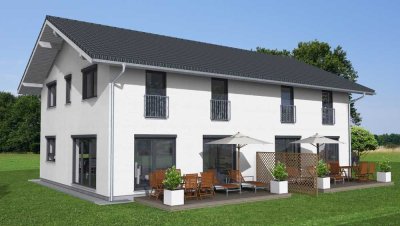 Waldrandlage! Zwei KFW 55 Öko Neubau-Doppelhaushälften im beliebten OT Steigenberg