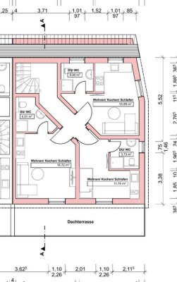 Möbiliertes 1 Zimmer Studio Apartment