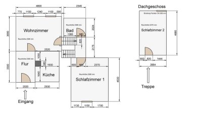 Günstige, einfache, 3-Zimmer-Doppelhaushälfte mit EBK bei 79341 Kenzingen