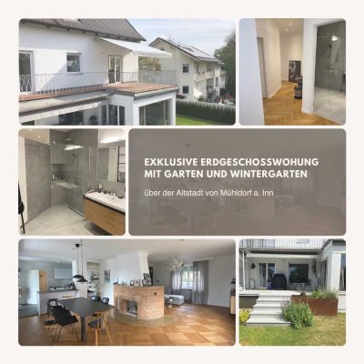 Exklusive Erdgeschosswohnung mit Garten&Wintergarten über der Altstadt von Mühldorf a. Inn